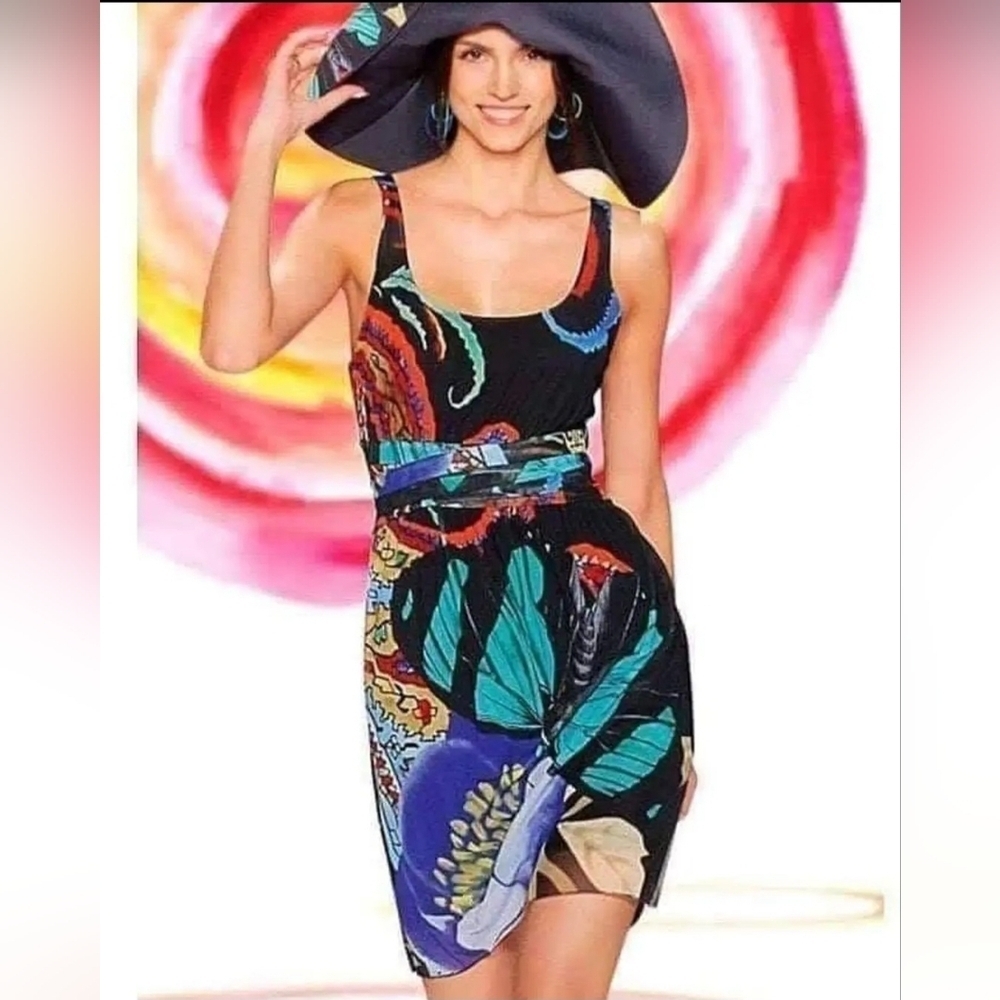 Desigual by Christian LaCroix Mesh Butterfly Dress, VGUC, Size S